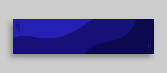 blue abstract background linkedin banner template