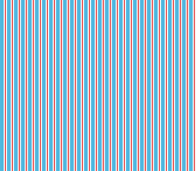 Seamless Pattern with Blue and Red Stripes on White Background, Vector Illustration