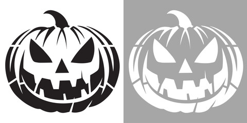 Halloween Pumpkin Stencil | Jack-O'-Lantern DIY Spray Paint & Laser Cut Template
