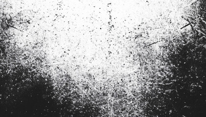 Black-white wall grunge background. Distress overlay texture. Abstract surface dust and rough dirty wall background concept. Worn, torn, weathered effect, illustration.