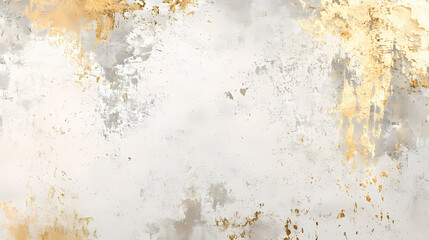 Abstract Golden Texture: An artistic portrayal of elegance featuring gold and white textures blended to craft a visually appealing background with a sophisticated flair. 