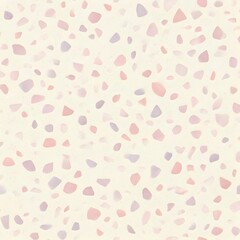 A terrazzo pattern with delicate rose quartz and amethyst-like stone chips, AI Generated