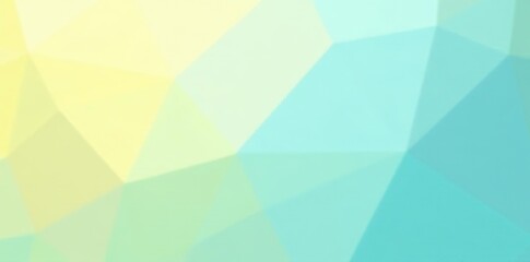 Abstract geometric background with pastel hues of pale turquoise and light yellow blue, textured by triangles, stock photo,  pastel colors