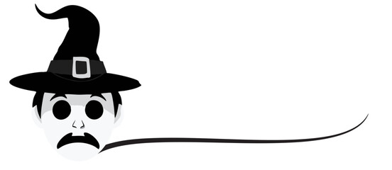 Scary Furry Monster Face with Sharp Teeth - Halloween Vector Art