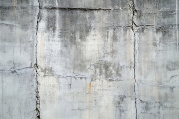 Obraz premium Raw concrete wall featuring subtle cracks and textures ideal for grunge-style designs
