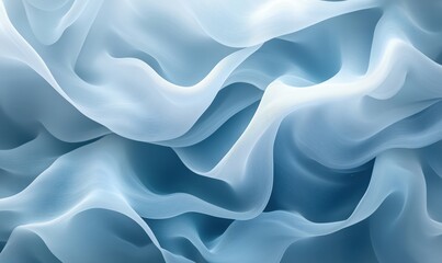 Obraz premium Abstract blue waves with soft flowing textures and gradients for modern design