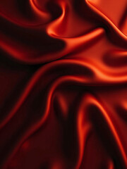 Obraz premium A red fabric with a wave pattern