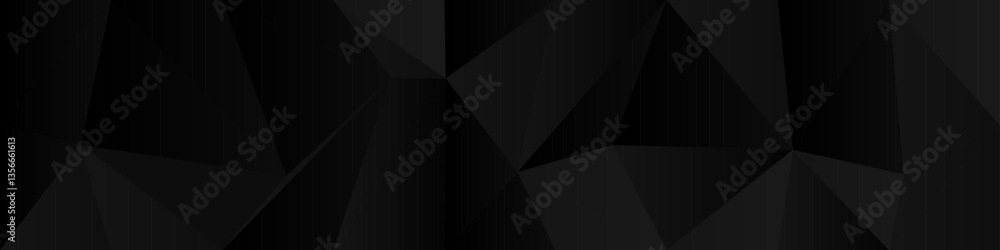 Poster abstract geometric black polygon background for modern design projects and digital presentations.