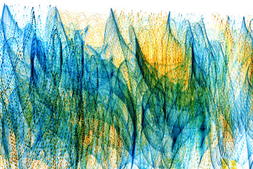 Abstract background features movement with flowing colors