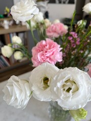 It's a bouquet of white roses.