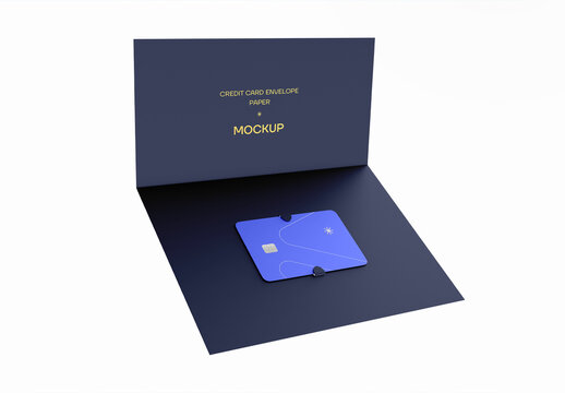 Credit Card Envelope Mockup