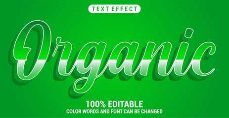 Editable Organic text style effect