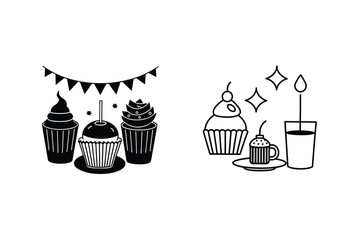 Sweet Cupcakes, Birthday Party Decorations, Festive Treats, Delicious Desserts