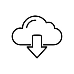 Computer mouse icon in minimalist style on a white background  