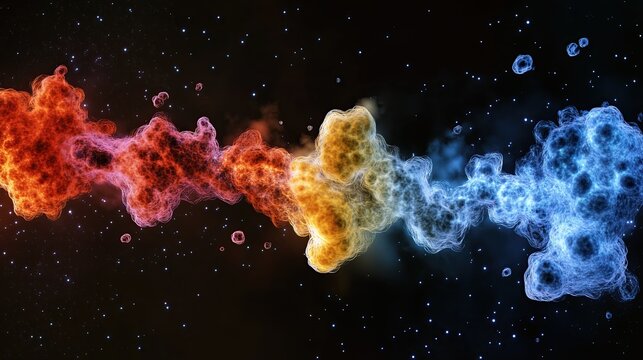 Multi-stage carbon-nitrogen-oxygen (CNO) cycle visualization in stellar fusion, showing complete reaction chain, illustration
