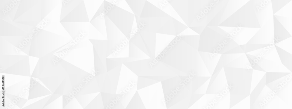 Poster abstract geometric polygonal pattern in monochrome colors for modern design backgrounds.