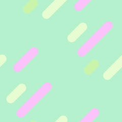 Abstract pastel background with diagonal, rounded rectangular shapes in soft pink and light green.