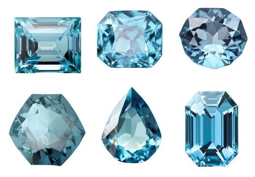 collection of blue gemstones shimmer, catching light beautifully