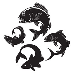 vector illustration of a fish