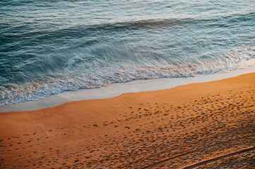 Blue Sea and Golden Beach Sand - Ideal Summer Vacation Wallpaper