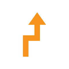 road direction arrow icon