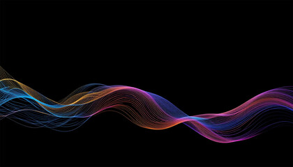 Obraz premium abstract colorful wave background