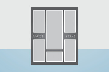 College photo frame layout album