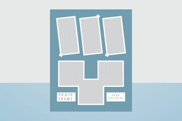 College photo frame layout album