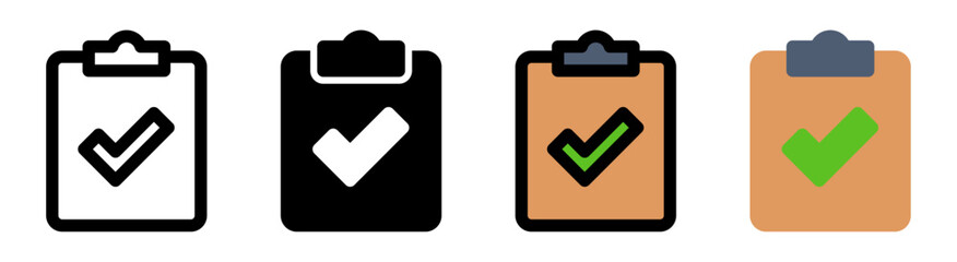 Modern clipboard icon with simple and elegant design. Ideal for web, graphic and design applications that require a symbol to copy, paste or manage data.