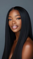 Fototapeta premium Beauty with long straight hair