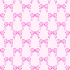 Coquette Ribbon Seamless Pattern