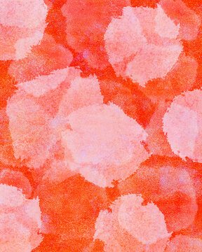 White markings on vibrant citrusy background abstract art