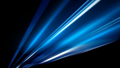 Dark abstract background with neon light, blurred lines, studio scene