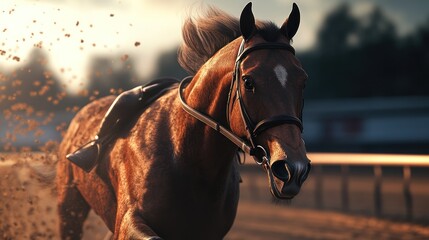 Obraz premium horse racing