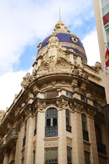 The Cabot Jubany house in modernist architecture style in the center of town of Albacete city