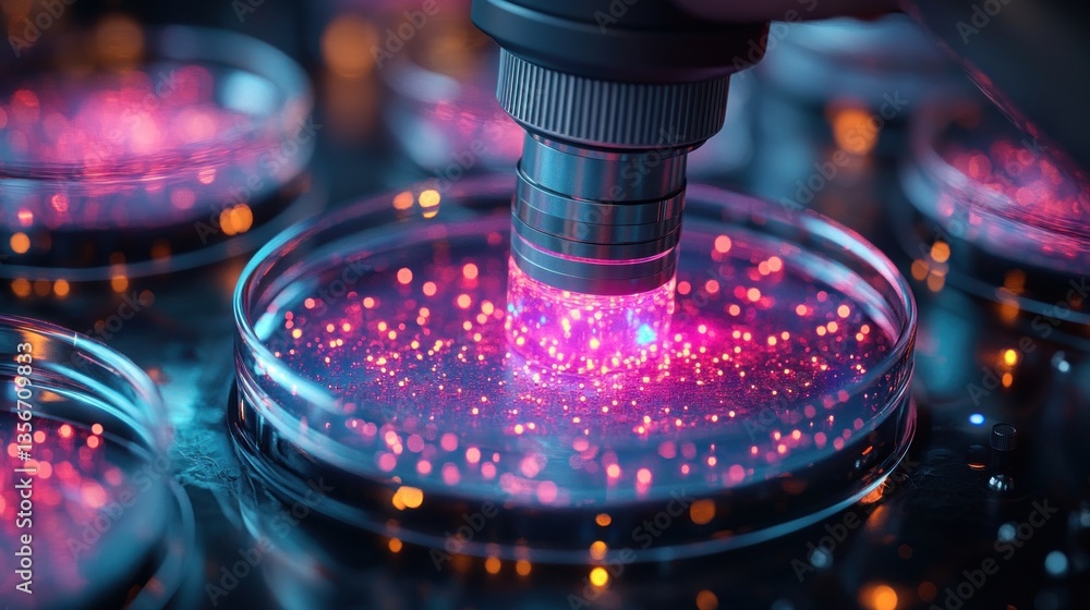 Poster microscopic exploration: unveiling the wonders of cellular structures