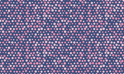 Abstract polka dot pattern with geometric circles, perfect for seamless textile prints, wallpaper, or modern poster backgrounds. A trendy and creative vector design.