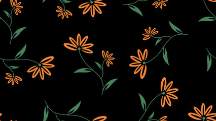 Flower pattern background. Flower illustration pattern. Flower background. Perfect for fabric, textile, wallpaper, decor, print or packaging of products