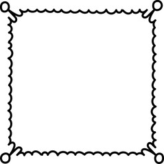 Decorative Square Frame Doodle