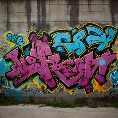 graffiti on the wall