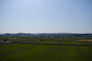 Obraz premium 京都南部の山城地域の田園