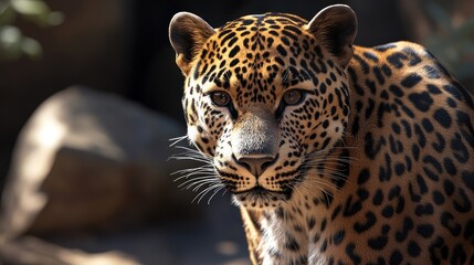 Naklejka premium Leopard