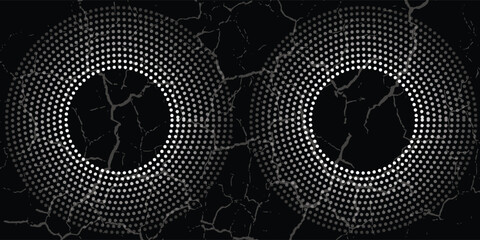 Vector dotted speed lines in vortex form. Geometric art. Segmented circle. Arc lines. Trendy design element for frame, round logo, sign, symbol, web, prints, posters, template, pattern, backdrop