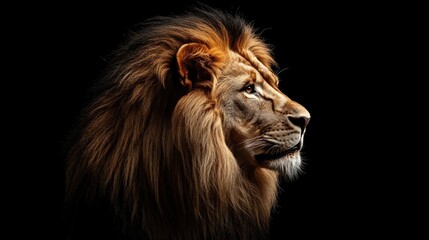 Fototapeta premium Lion animal kingdom collection with amazing effect