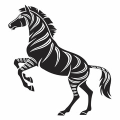 zorse black silhouette icon vector