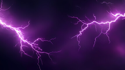 Purple Lightning with Intense Visual Impact