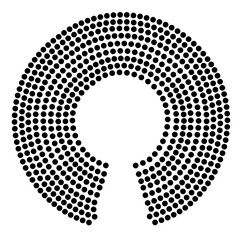 577 elected seats symbolized 577 circles organized in a circle, a round formed by vector 577 assets round shaped.