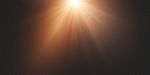 Star light and glitter. Magic effect of dust and sparks, star flash.