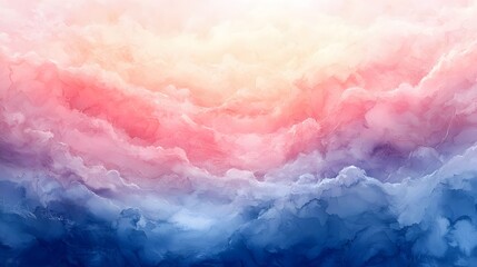 Dreamlike pastel cloudscape, ethereal light