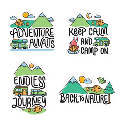 Collection of written phrases, slogans or quotes with adventure elements